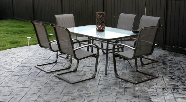 Backyard Concrete Stamping in Lebanon
