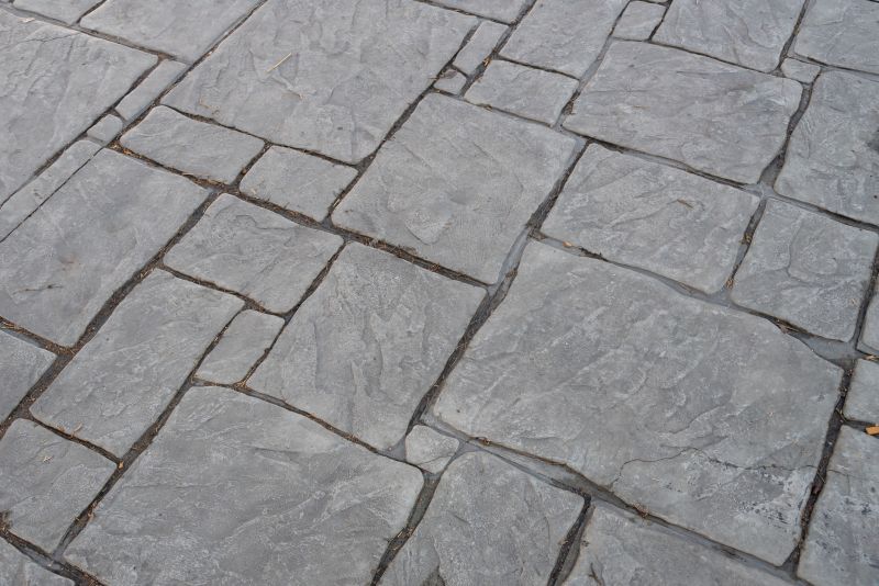 Stamped Concrete in Spring