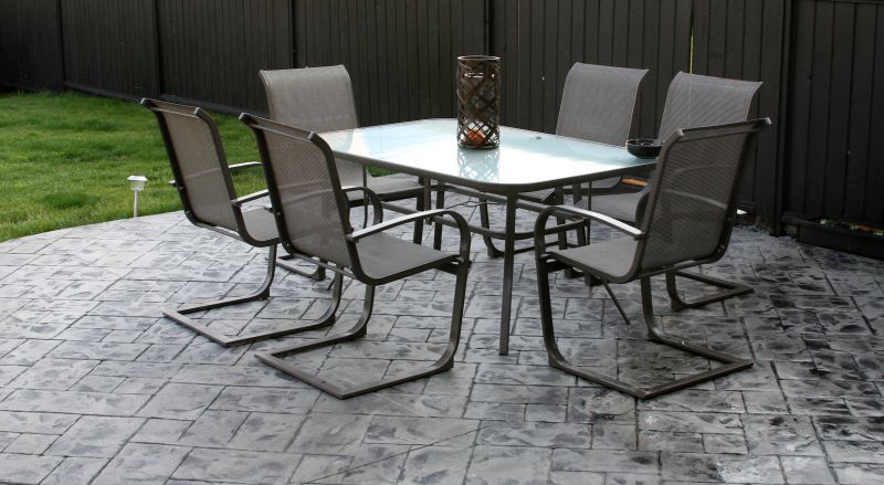 Stamped Patio Installation
